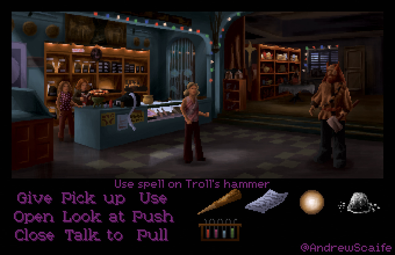 Illustration for article titled Here's Buffy The Vampire Slayer as a LucasArts adventure game